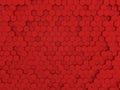 Red hexagons abstract background . Royalty Free Stock Photo