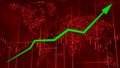 Red hi-tech background - stock diagrams