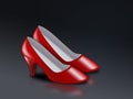 Red high heel ladies shoes Royalty Free Stock Photo