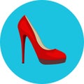 Red High Heel Shoe