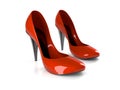 Red high heels Royalty Free Stock Photo