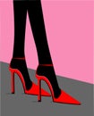 Red High Heels Royalty Free Stock Photo