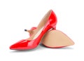 Red High Heels Off Royalty Free Stock Photo