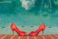 Red High Heels - Toe-to-Toe Poolside horiz