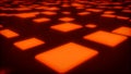 Red high tech cg pattern of graphic cubes - randomize - abstract 3D illustration Royalty Free Stock Photo