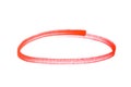 Red highlighter circle on white background - Image Royalty Free Stock Photo