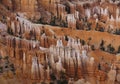 Red hoodoos amphitheater in Bryce Canyon National Park, Utah, United States. Scenic colorful panorama Royalty Free Stock Photo