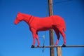 Red horse sculpture Royalty Free Stock Photo