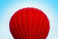 Red hot air ballon in the blue sky Royalty Free Stock Photo