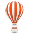 Red hot air balloon Royalty Free Stock Photo