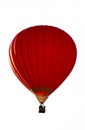 A red hot-air balloon isolated
