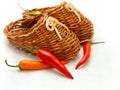 Red hot cayenne pepper vegetable fruits Royalty Free Stock Photo