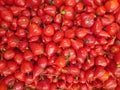 Hot chili peppers for sale in a market in Brazil