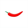 Red hot chili peper vector isolate on white background for graphic design, logo, web site, social media, mobile app, ui