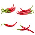 Red hot chili pepper collage