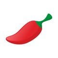 Red hot chili pepper icon, cartoon style Royalty Free Stock Photo