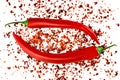 Red hot chili pepper isolated white background Royalty Free Stock Photo