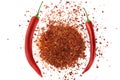 Red hot chili pepper isolated white background Royalty Free Stock Photo