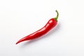 Red hot chili pepper isolated on white background Royalty Free Stock Photo