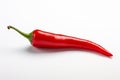 Red hot chili pepper isolated on white background Royalty Free Stock Photo