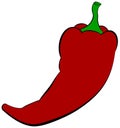 Red hot chili pepper Royalty Free Stock Photo