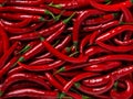 Red hot chili peppers background Royalty Free Stock Photo