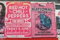 Red hot chili peppers live music concert posters