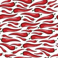 Red hot chili peppers, pattern Royalty Free Stock Photo