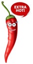 Red Hot Chili vector on White Background