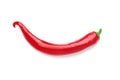 Red hot chilli pepper isolated on white background Royalty Free Stock Photo