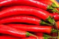 Red hot chilli peppers, close up. Background of red chilies Royalty Free Stock Photo