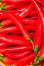 Red hot chili peppers, close up. Background of red chilies Royalty Free Stock Photo