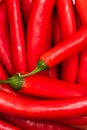 Red hot chilli peppers, close up. Background of red chilies Royalty Free Stock Photo