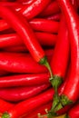 Red hot chilli peppers, close up. Background of red chilies Royalty Free Stock Photo