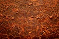 Red hot cracked earth Royalty Free Stock Photo