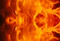 Fire burning background Royalty Free Stock Photo