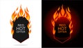 Red Hot Flame Offer Vertical Royalty Free Stock Photo