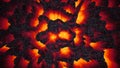 Red-hot lava magma background, abstract 3D illustration wallpaper, dark matter, way to hell, halloween Royalty Free Stock Photo