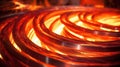 red hot metal coil Royalty Free Stock Photo