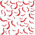 Red hot natural chili icon vector Illustration