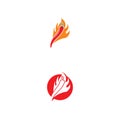 Red hot natural chili icon vector Illustration