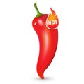 Red Hot Pepper With Label Royalty Free Stock Photo