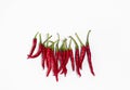 Hot pepper on white background