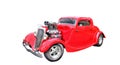 Red hot rod isolated on white background Royalty Free Stock Photo