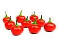 Red hot spicy peppers Royalty Free Stock Photo