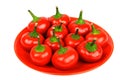 Red hot spicy peppers Royalty Free Stock Photo