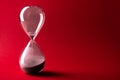 Red hourglass on a background Royalty Free Stock Photo