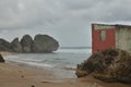 Red House Barbados coast beaches and rocks beautiful caribbean lagoon Royalty Free Stock Photo