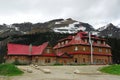 Red house in bow lake