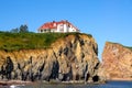 The Red House on cliff